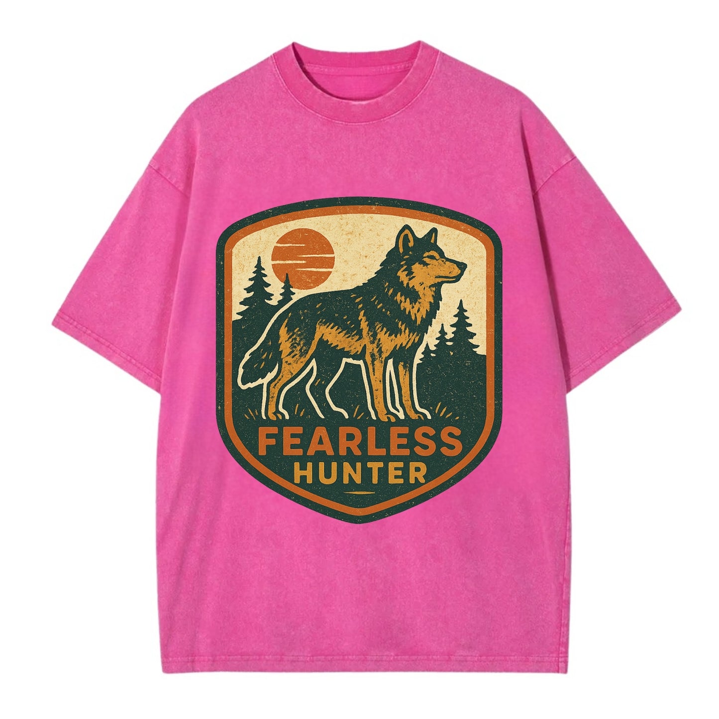 Fearless Hunter  - Vintage T-shirt - Dusty Rose(Rose)