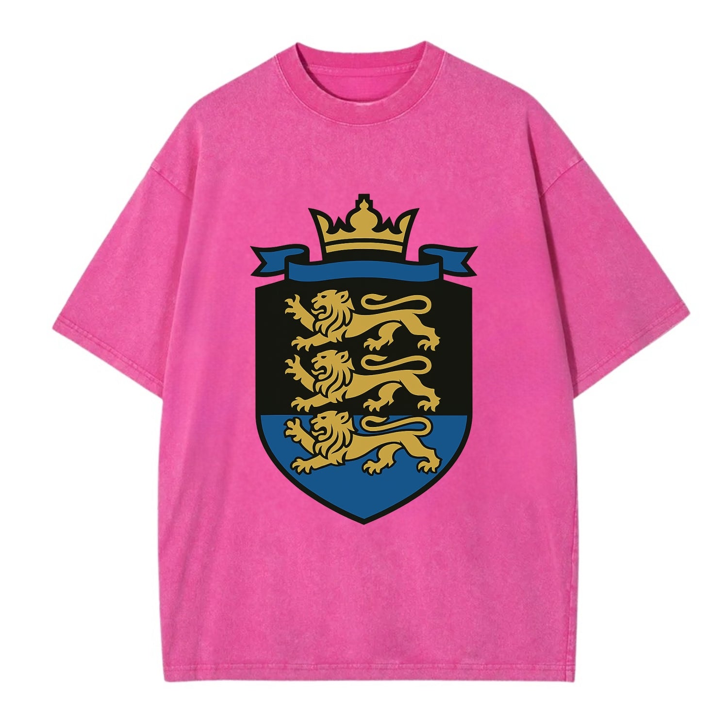 Estonia Royal Logo  - Vintage T-shirt - Dusty Rose(Rose)