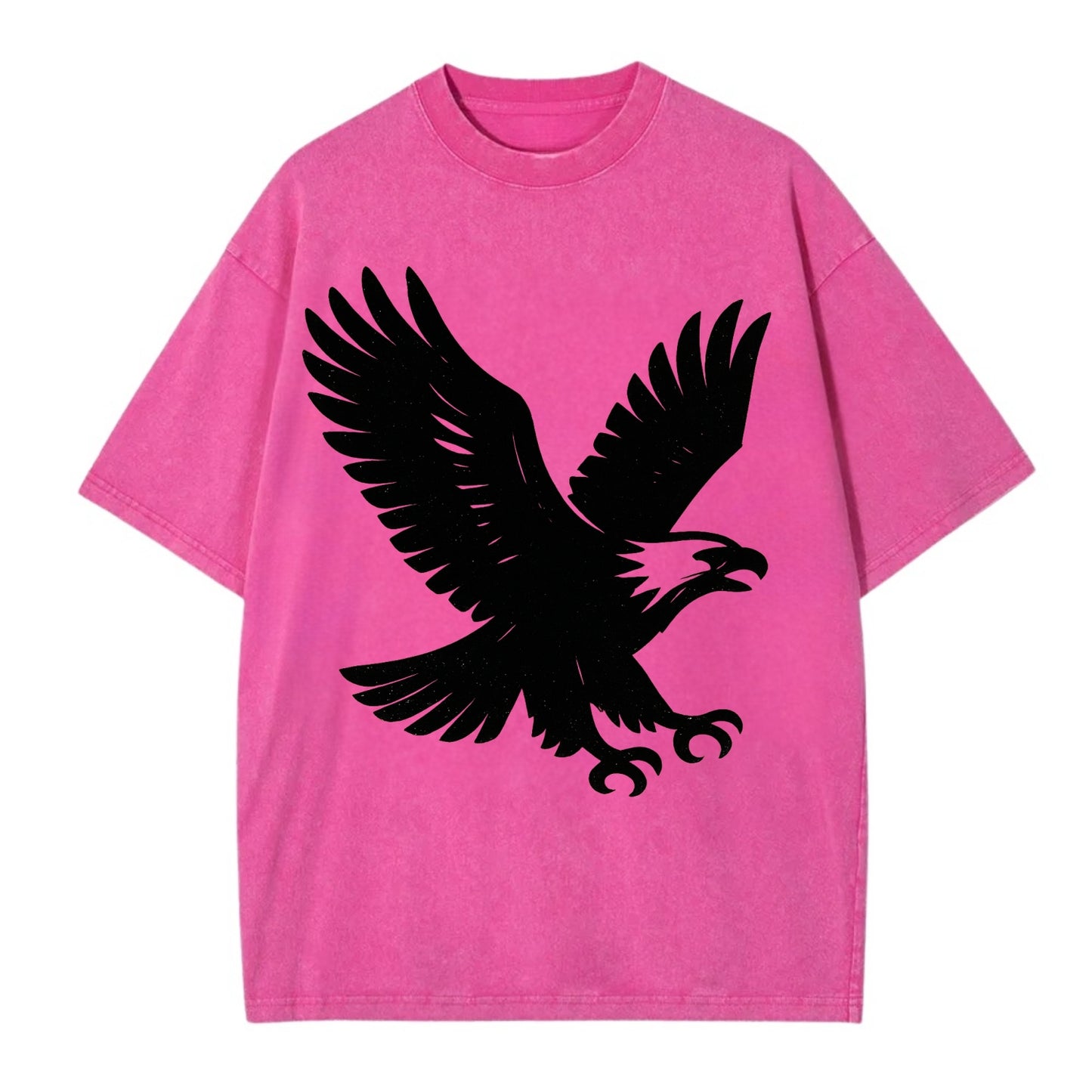 Eagle in flight - liberty and independence ink brushstrokes - Vintage T-shirt - Dusty Rose(Rose)