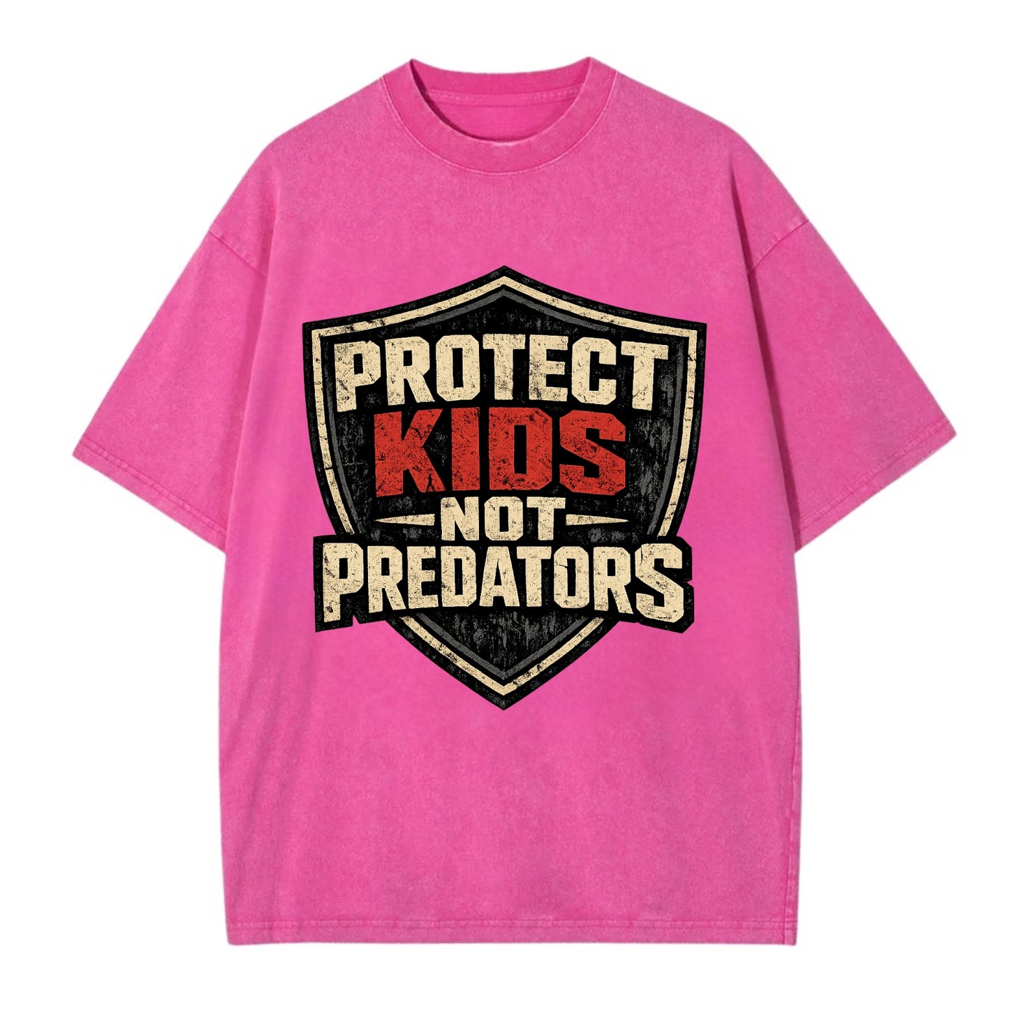 Protect Kids Not Predators - Vintage T-shirt - Dusty Rose(Rose)