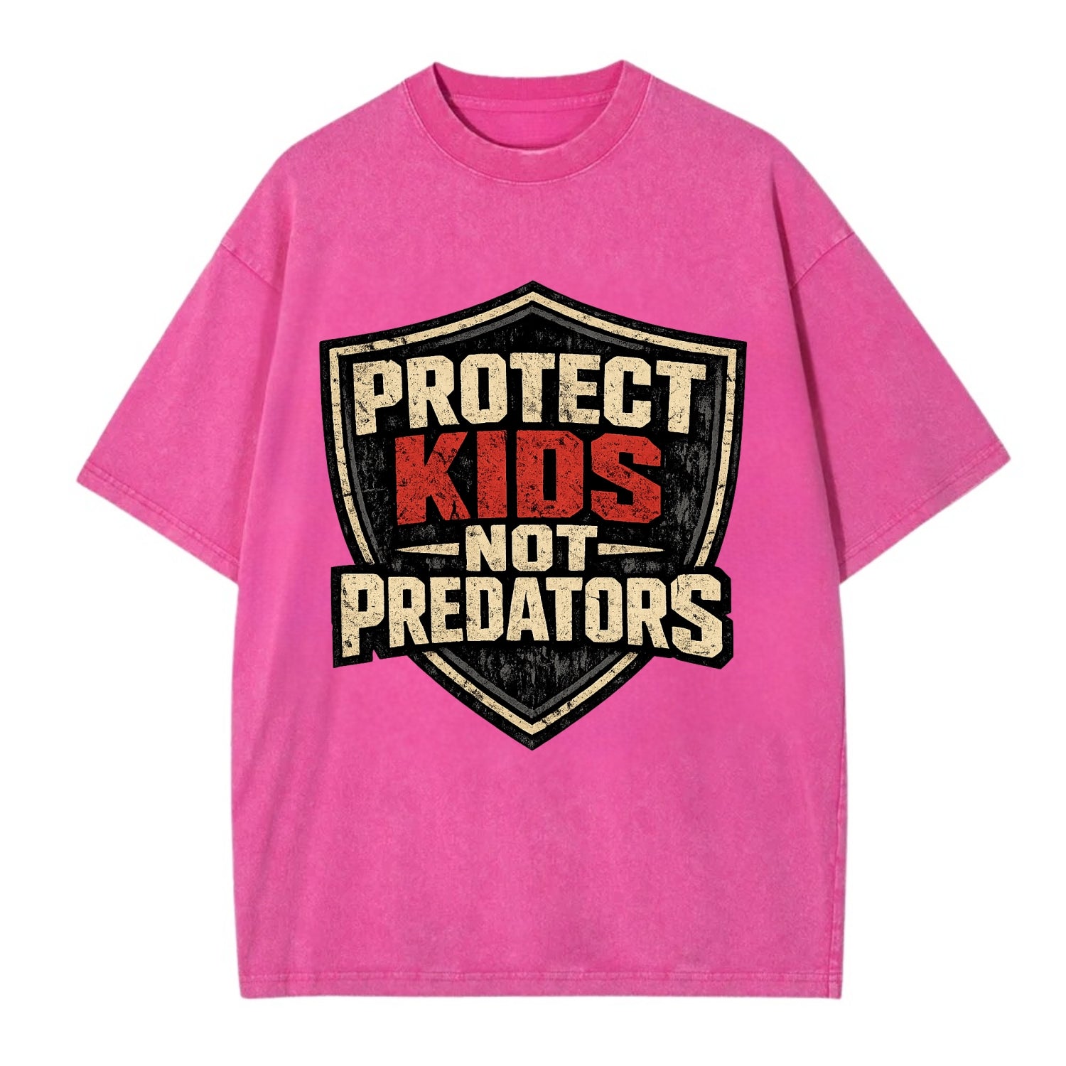 Protect Kids Not Predators - Vintage T-shirt - Dusty Rose(Rose)