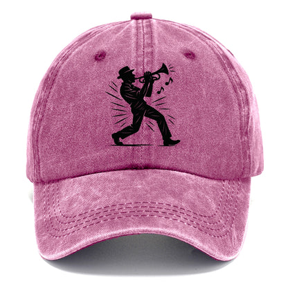 New Orleans jazz musician street corner - Classic Cap - Dusty Rose(Rose)