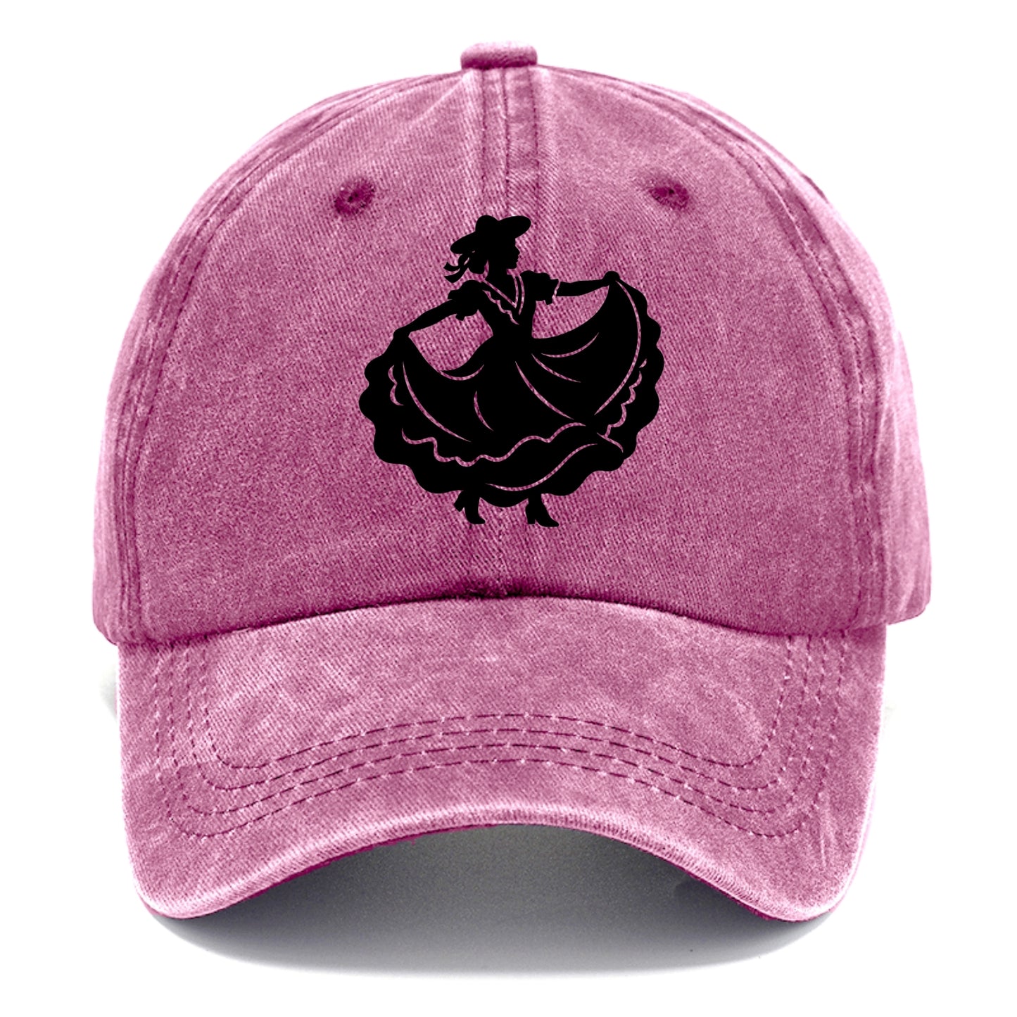 Mexican folk dancer twirling skirt - Classic Cap - Dusty Rose(Rose)