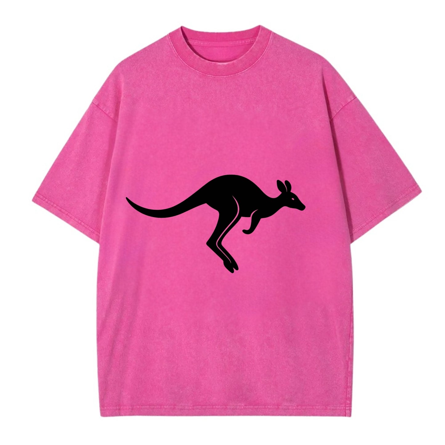 Kangaroo leaping across outback - Vintage T-shirt - Dusty Rose(Rose)