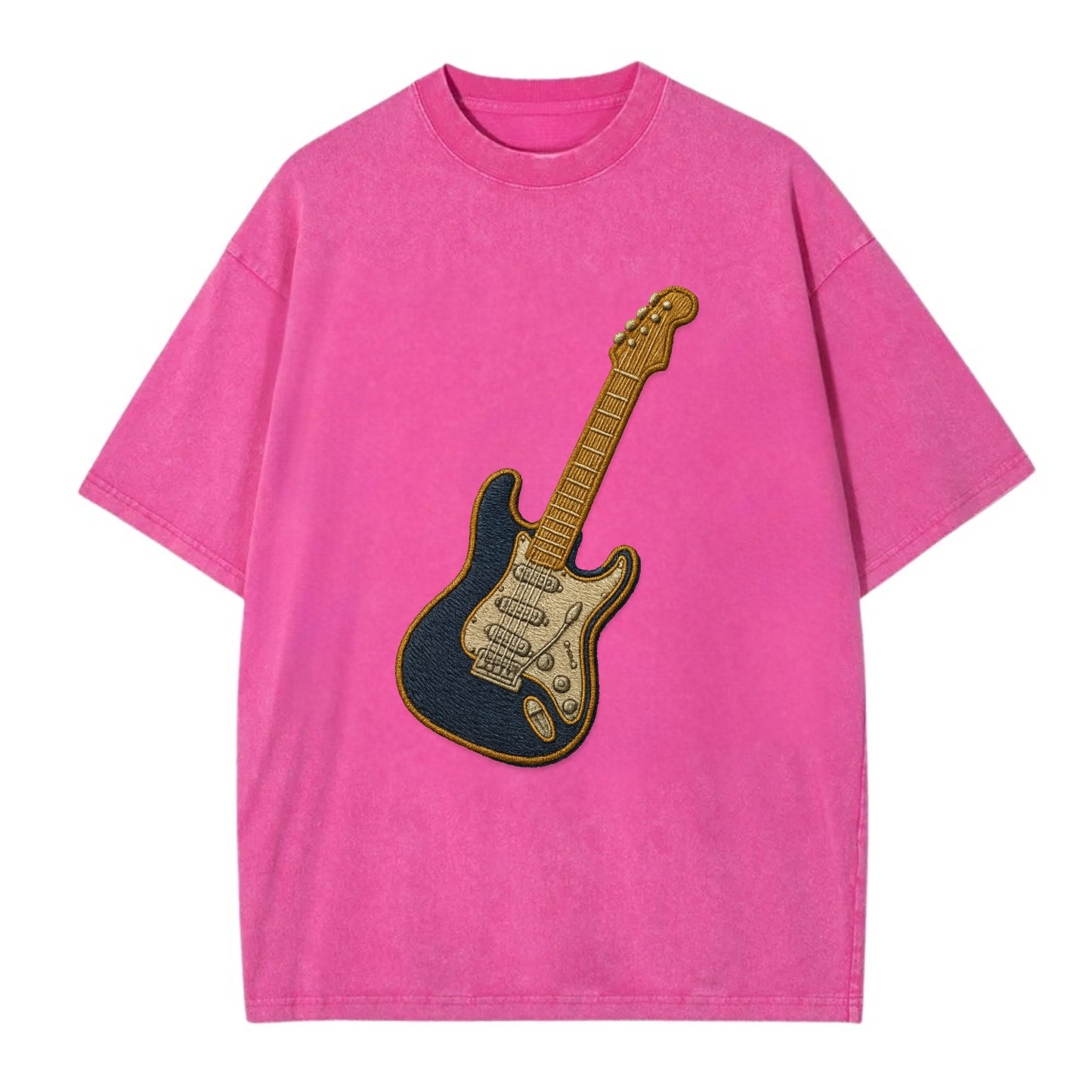 Electric Guitar  - Vintage T-shirt - Dusty Rose(Rose)
