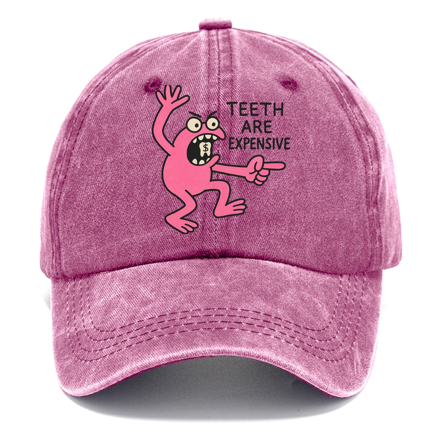 TEETH ARE EXPENSIVE | Dollar sign molar - Classic Cap - Dusty Rose(Rose)