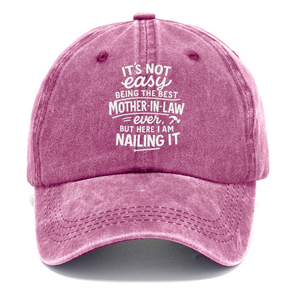 It's not easy being the best STEPDAD ever, but here I am nailing it - Classic Cap - Dusty Rose(Rose)