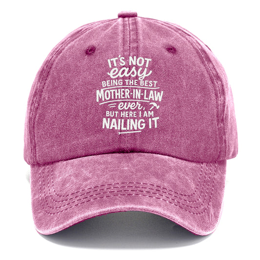 It's not easy being the best STEPDAD ever, but here I am nailing it - Classic Cap - Dusty Rose(Rose)