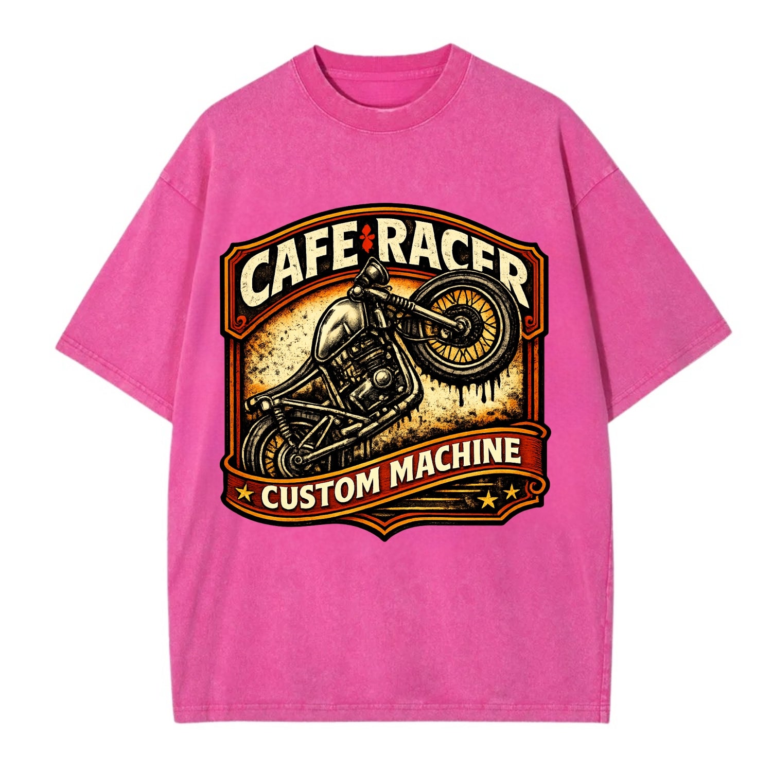 Cafe Racer - Vintage T-shirt - Dusty Rose(Rose)