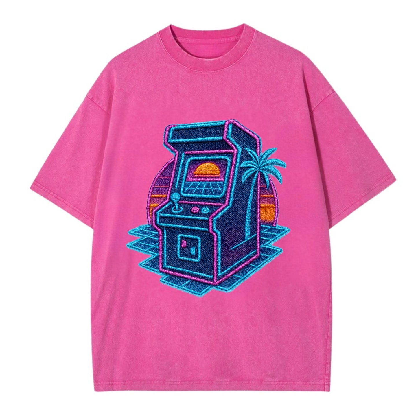 Arcade Machine - Vintage T-shirt - Dusty Rose(Rose)