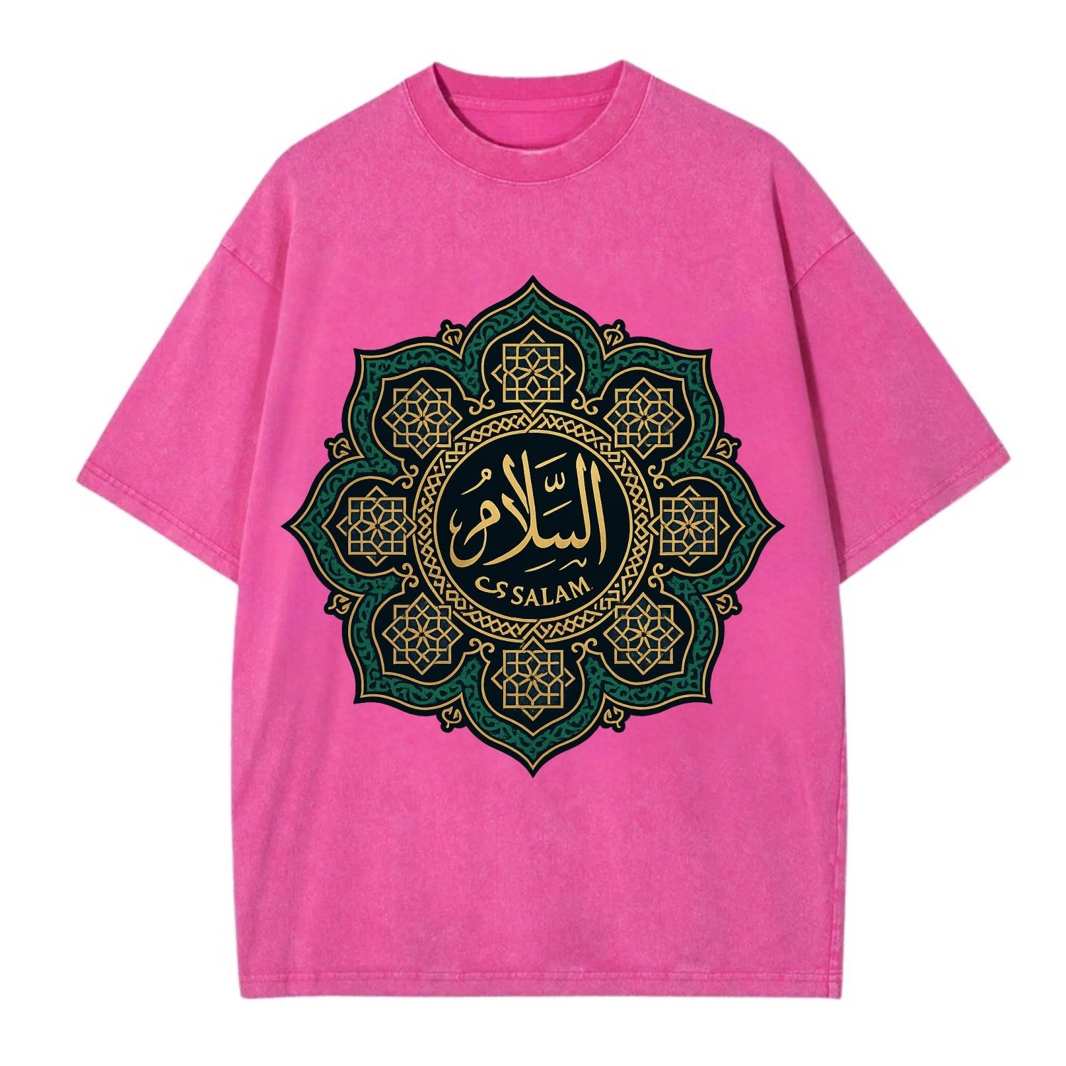 As-Salam Mandala - Vintage T-shirt - Dusty Rose(Rose)