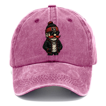 Lubbock Raider wearing Texas Tech beanie with guns up patch - Classic Cap - Dusty Rose(Rose)