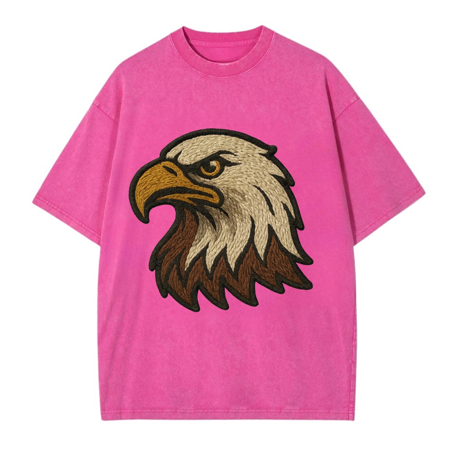 American Eagle Head  - Vintage T-shirt - Dusty Rose(Rose)