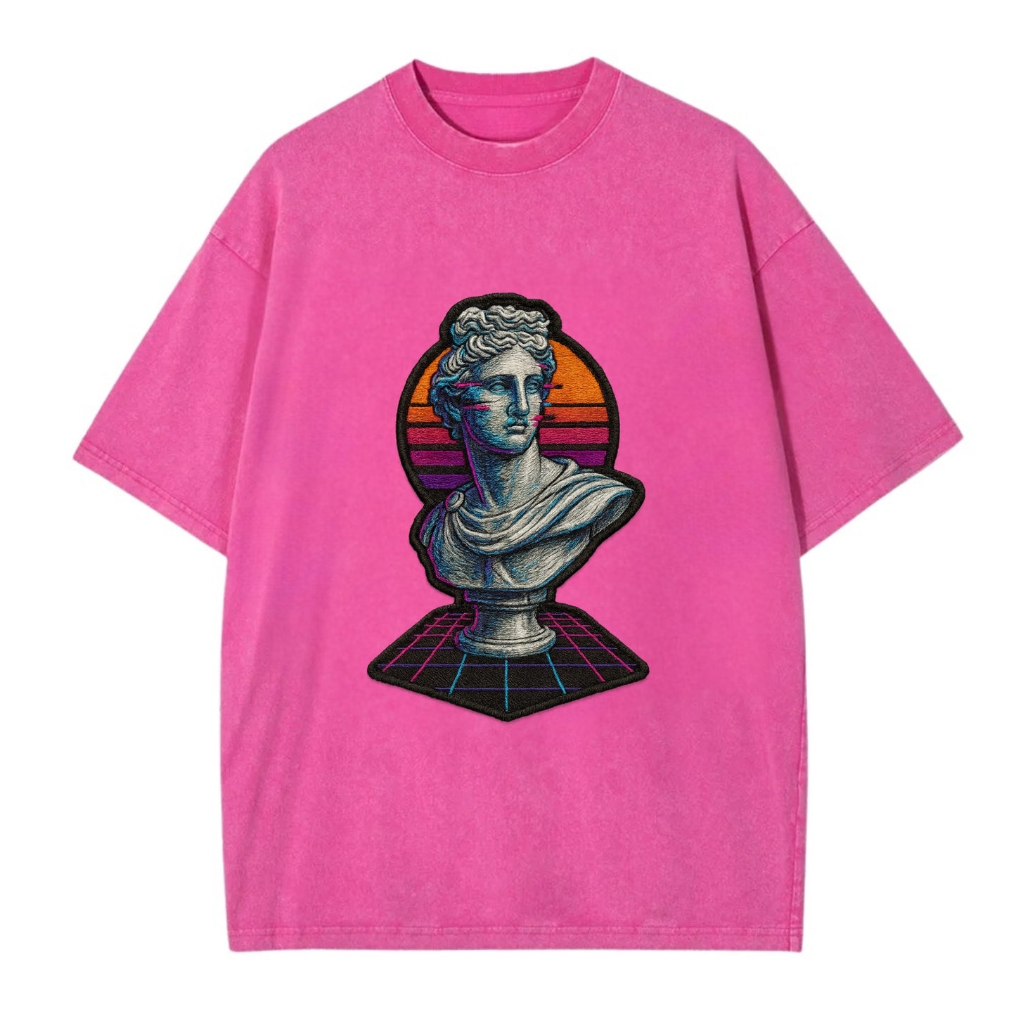 Greek Statue - Vintage T-shirt - Dusty Rose(Rose)