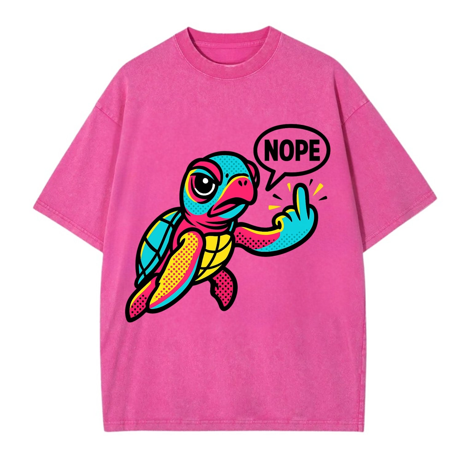 baby sea turtle swimming gracefully, one flipper extended sassily - Vintage T-shirt - Dusty Rose(Rose)