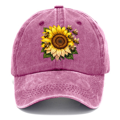Vintage Sunflower - Classic Cap - Dusty Rose(Rose)
