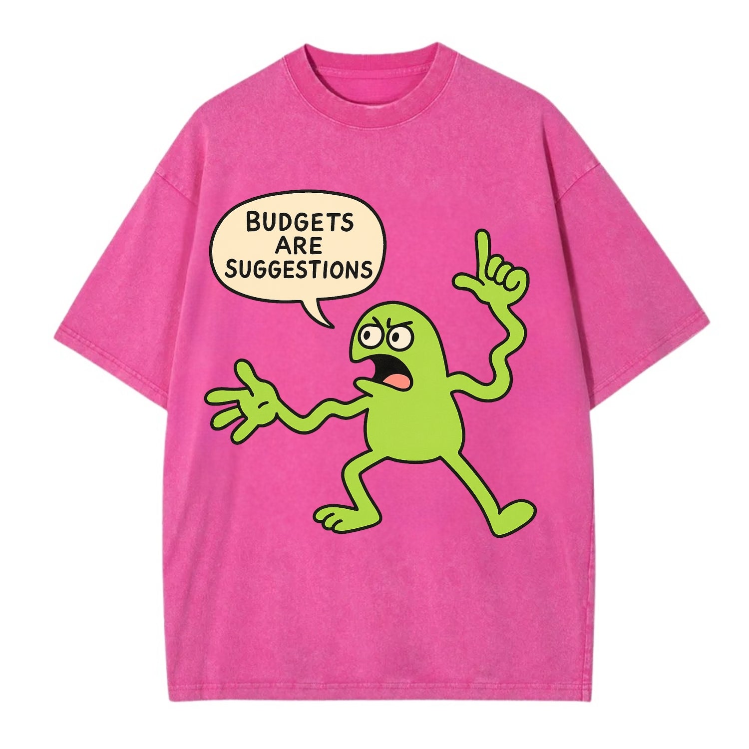 BUDGETS ARE SUGGESTIONS | Rebellious calculator - Vintage T-shirt - Dusty Rose(Rose)