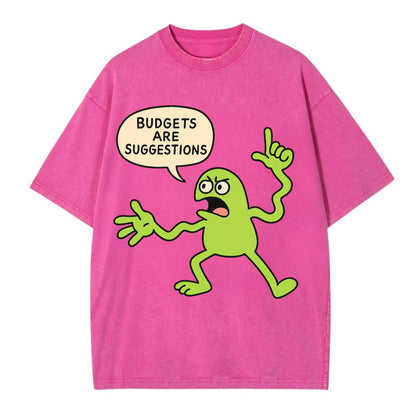 BUDGETS ARE SUGGESTIONS | Rebellious calculator - Vintage T-shirt - Dusty Rose(Rose)