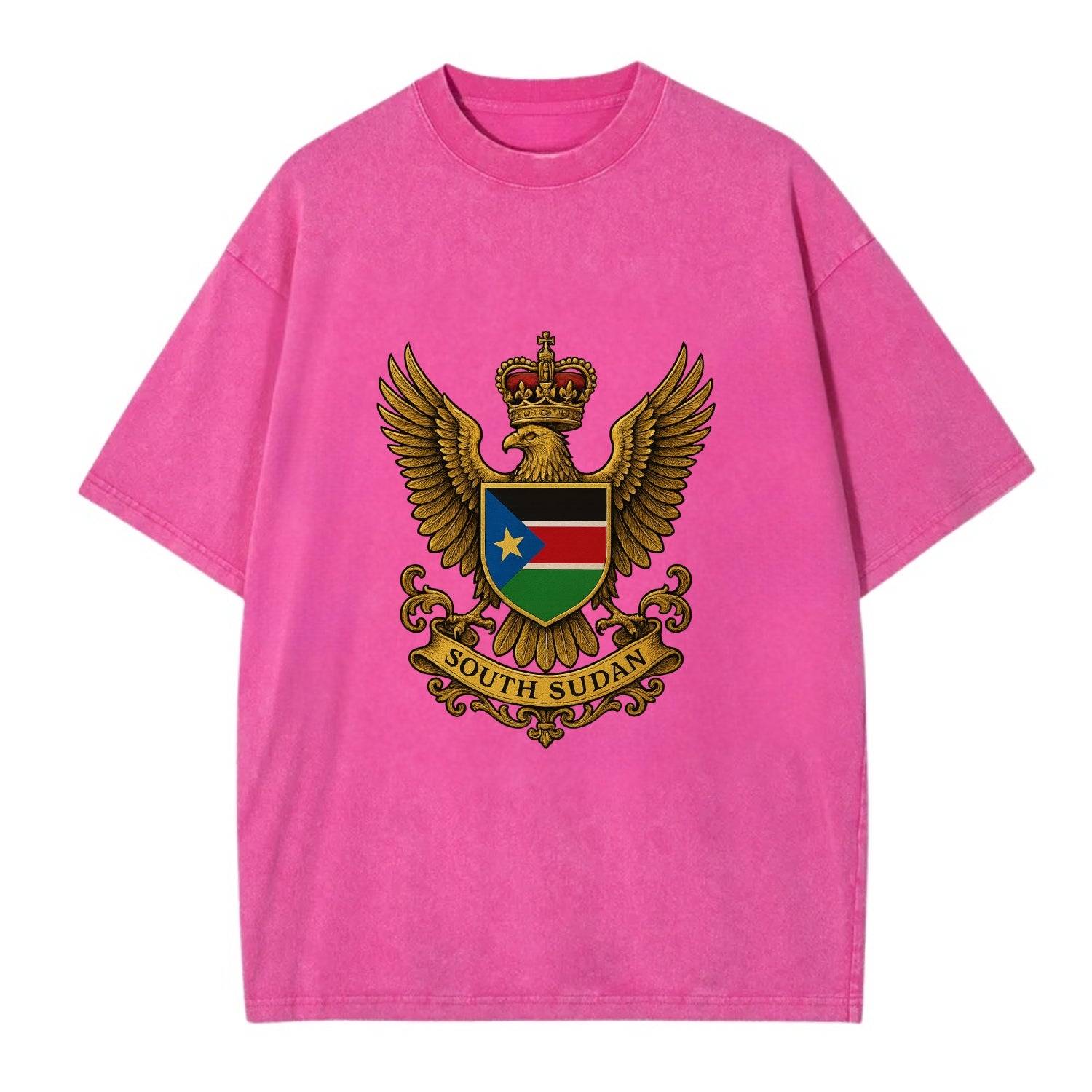 South Sudan Royal Logo  - Vintage T-shirt - Dusty Rose(Rose)