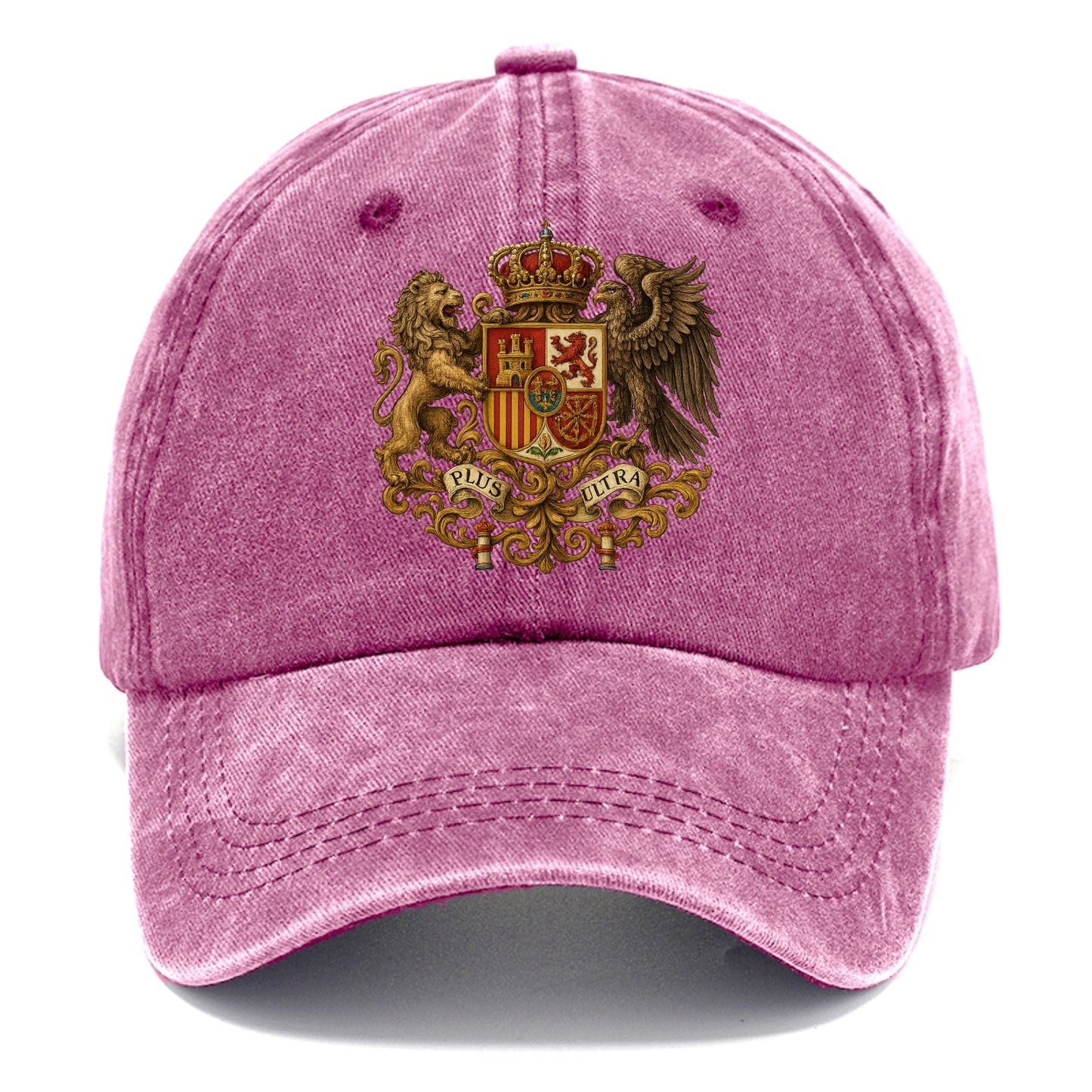 Spain Royal Logo (traditional Corona Real Española, Plus Ultra Banner, Premium Emblem) Classic Cap - Dusty Rose(Rose)