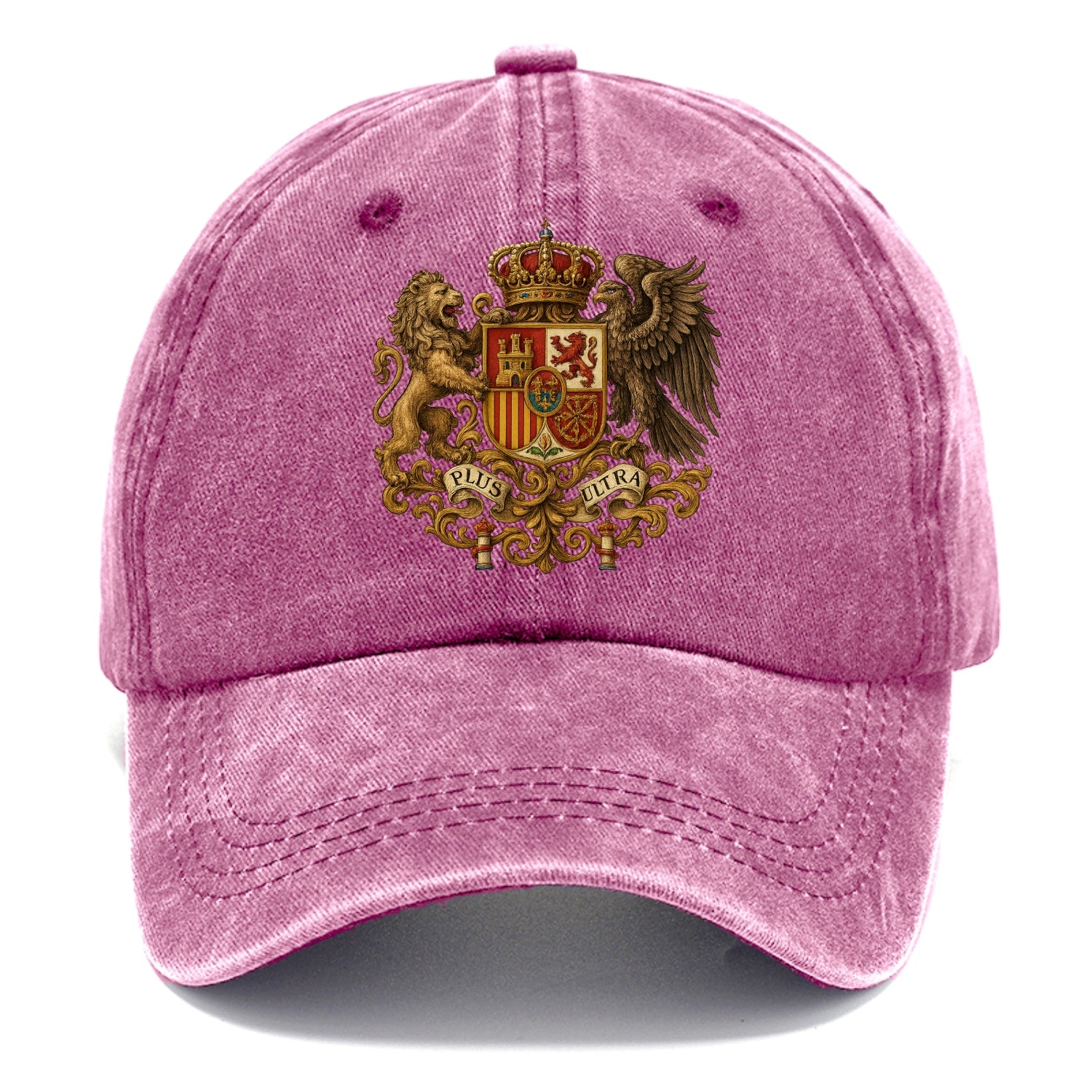 Spain Royal Logo (traditional Corona Real Española, Plus Ultra Banner, Premium Emblem) Classic Cap - Dusty Rose(Rose)