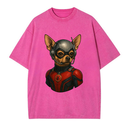 Chihuahua Ant-Man  - Vintage T-shirt - Dusty Rose(Rose)
