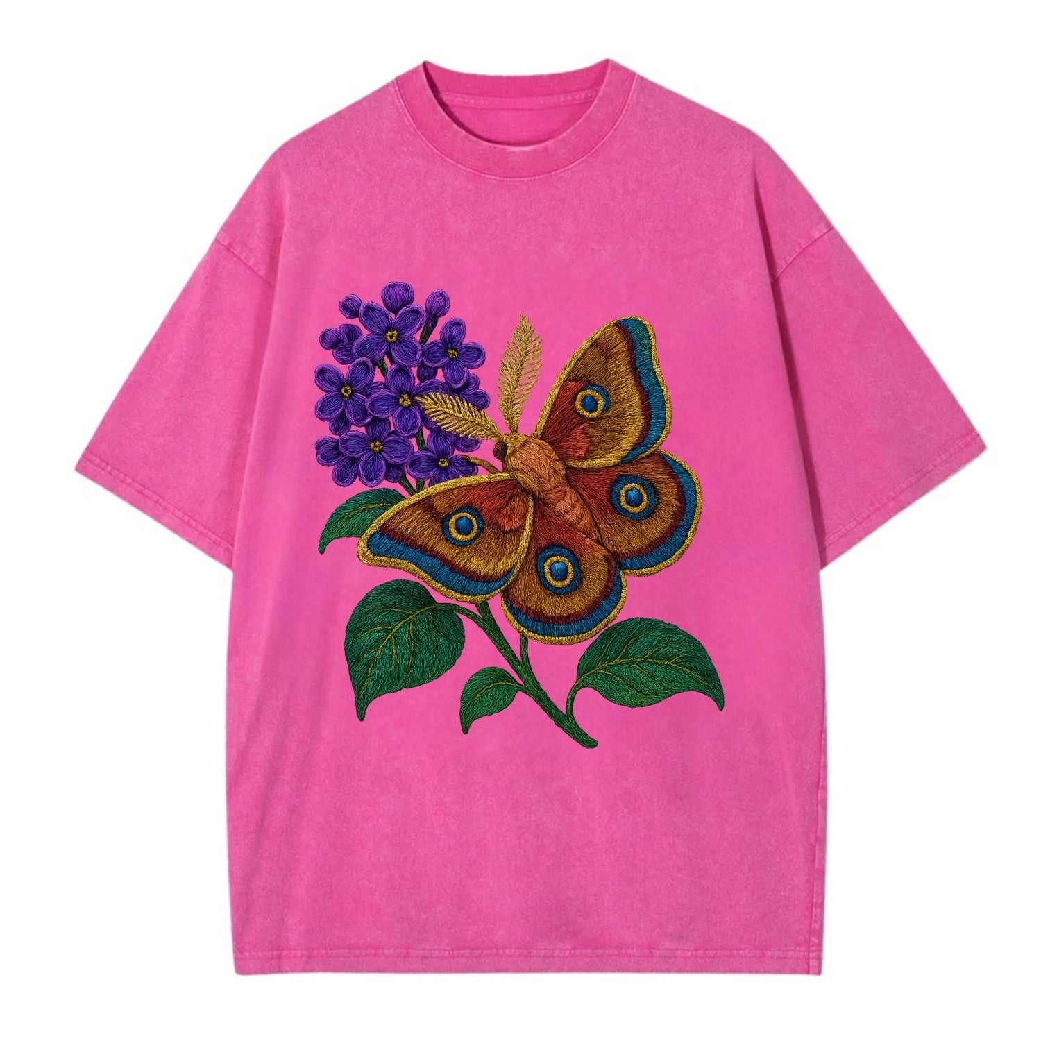 Polyphemus Moth - Vintage T-shirt - Dusty Rose(Rose)