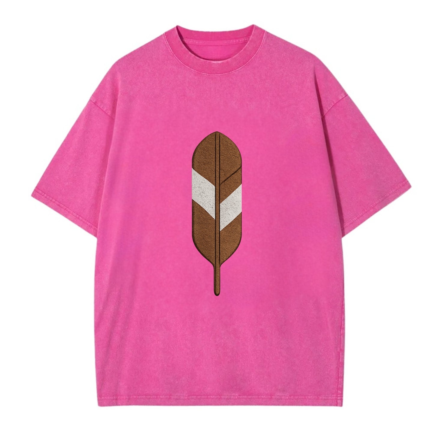 Eagle Feather  - Vintage T-shirt - Dusty Rose(Rose)
