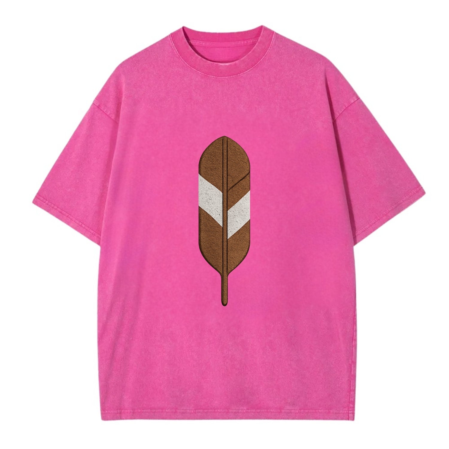 Eagle Feather  - Vintage T-shirt - Dusty Rose(Rose)