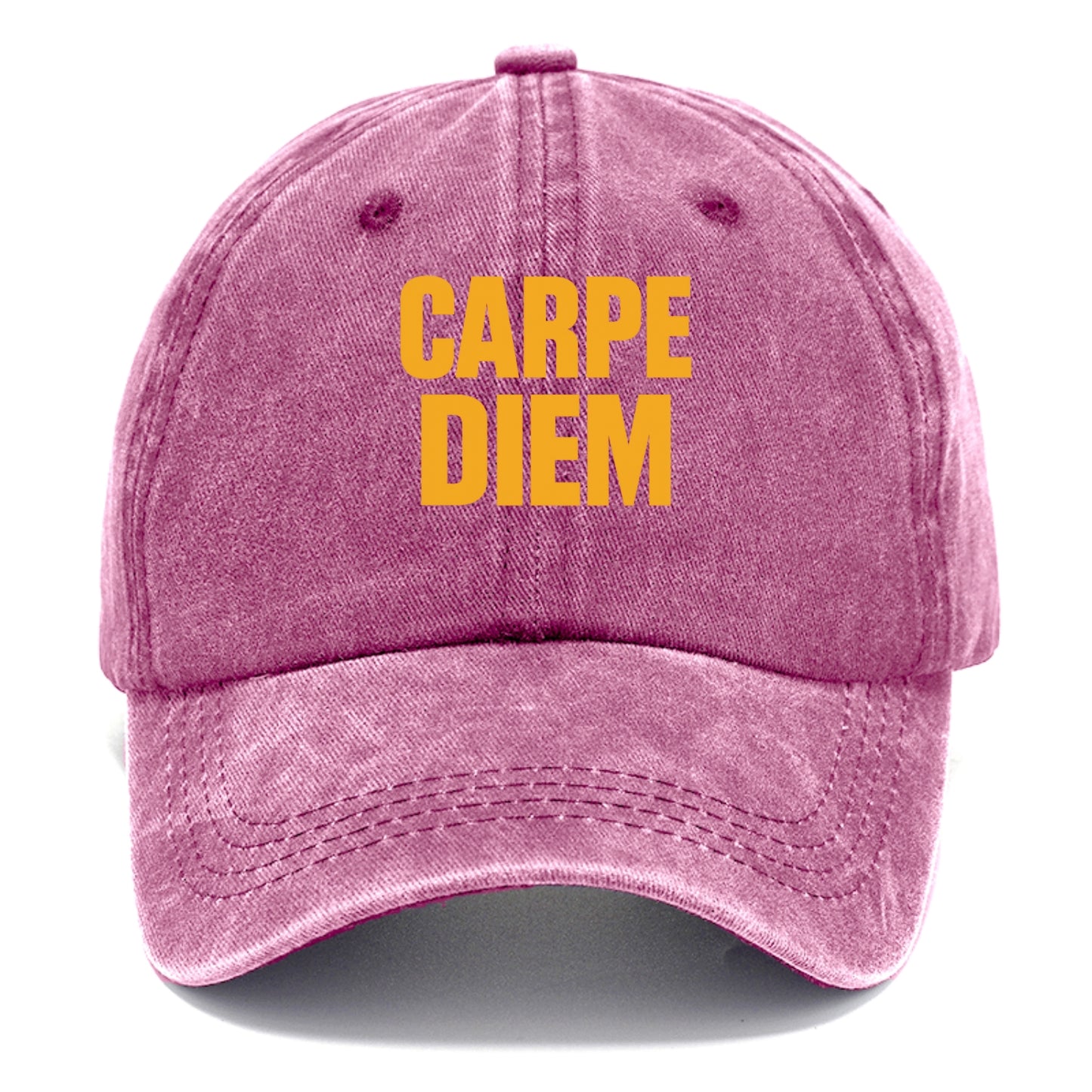 Bold typography design - "CARPE DIEM" - seize the day - Classic Cap - Dusty Rose(Rose)