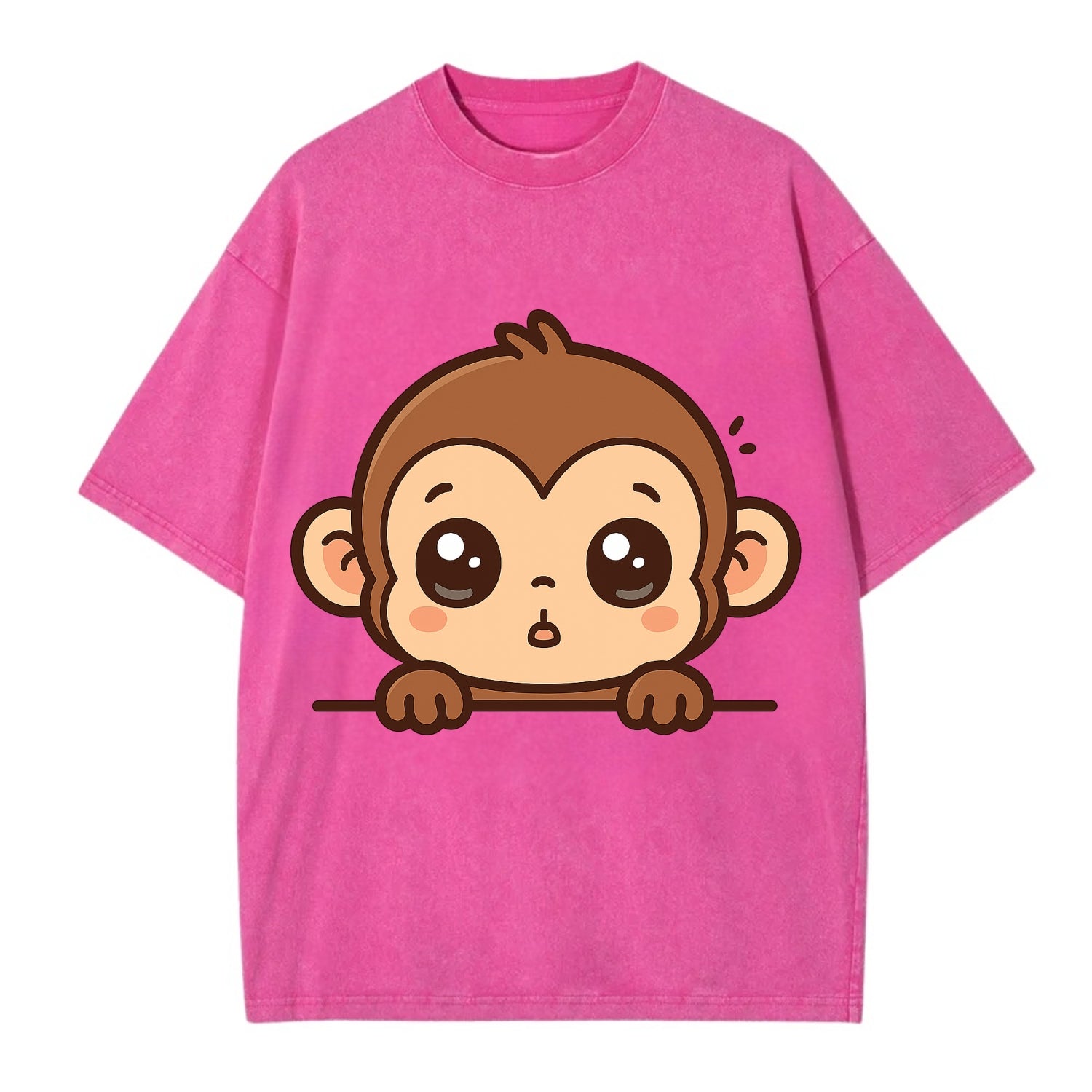 Baby Monkey  - Vintage T-shirt - Dusty Rose(Rose)