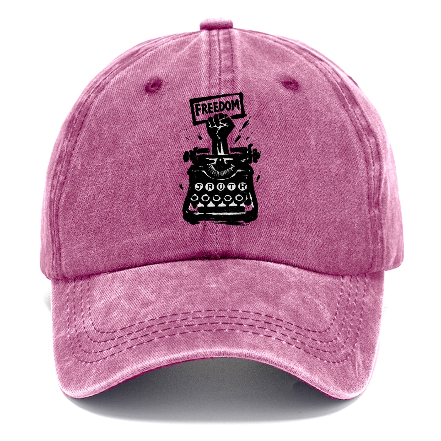 Typewriter keys - journalism and truth ink art - Classic Cap - Dusty Rose(Rose)