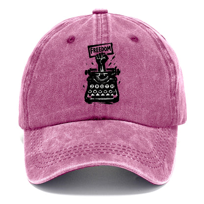 Typewriter keys - journalism and truth ink art - Classic Cap - Dusty Rose(Rose)