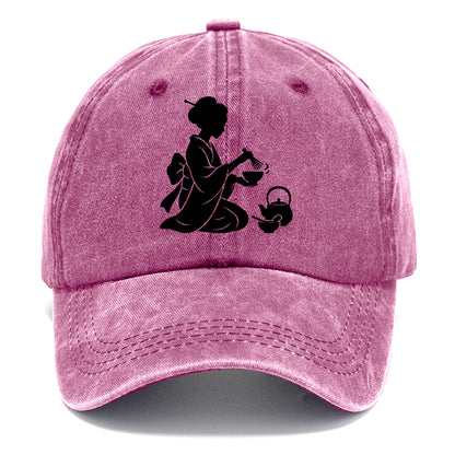 Geisha traditional tea ceremony - Classic Cap - Dusty Rose(Rose)