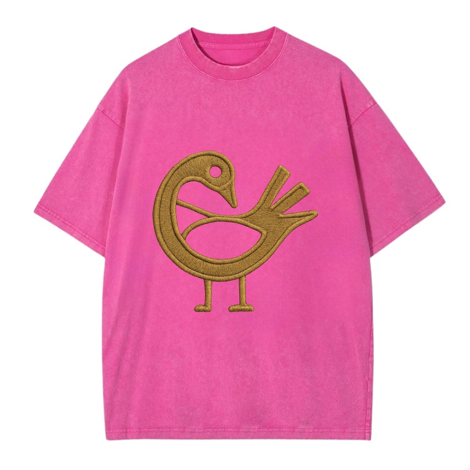 Adinkra Sankofa  - Vintage T-shirt - Dusty Rose(Rose)