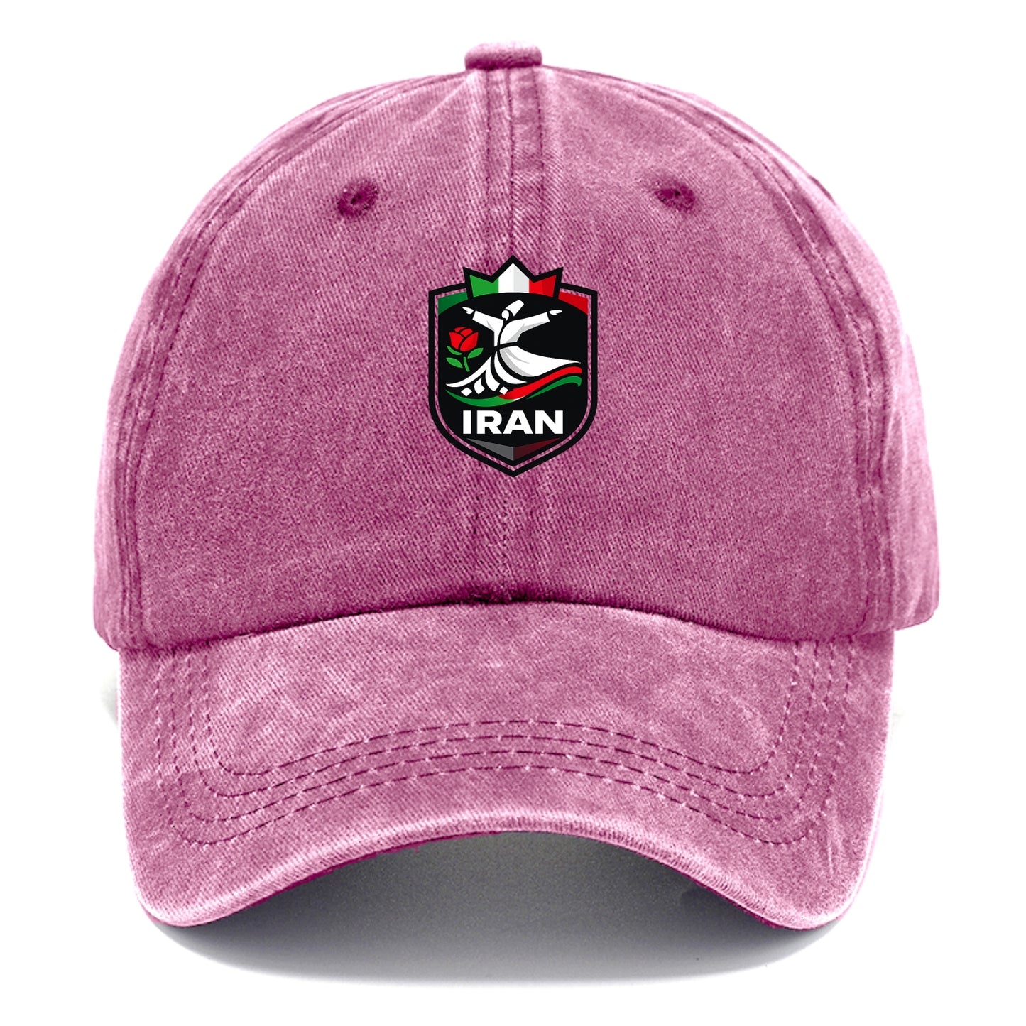 Iran Rumi Poetry Badge - Classic Cap - Dusty Rose(Rose)