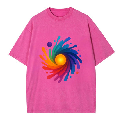 Big Bang Palette - Explosion of paint co - Vintage T-shirt - Dusty Rose(Rose)