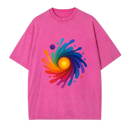 Big Bang Palette - Explosion of paint co - Vintage T-shirt - Dusty Rose(Rose)
