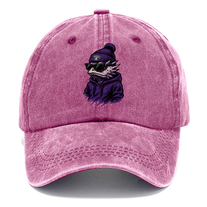 Fort Worth Horned Frog wearing TCU beanie with frog patch - Classic Cap - Dusty Rose(Rose)
