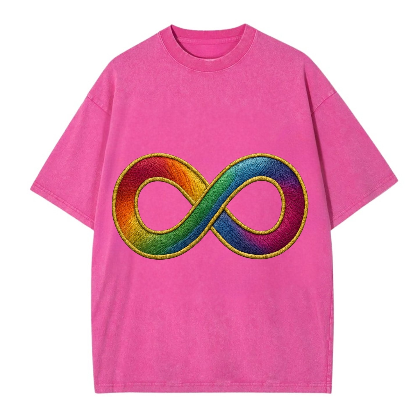 Infinity Symbol  - Vintage T-shirt - Dusty Rose(Rose)