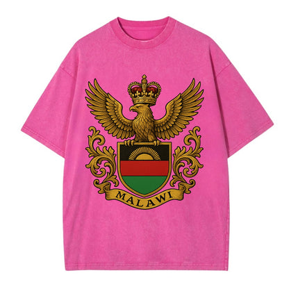 Malawi Royal Logo  - Vintage T-shirt - Dusty Rose(Rose)