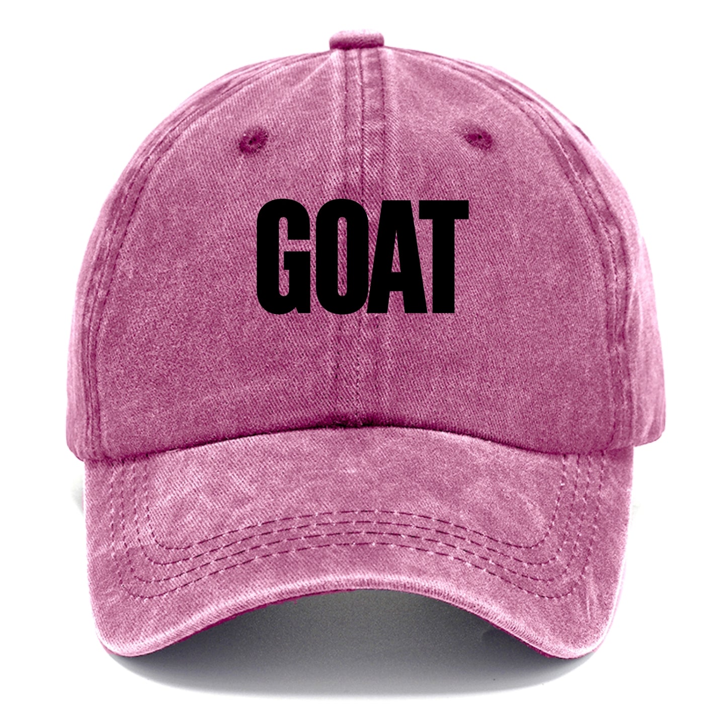 Bold typography design - "GOAT" - greatest of all time - Classic Cap - Dusty Rose(Rose)