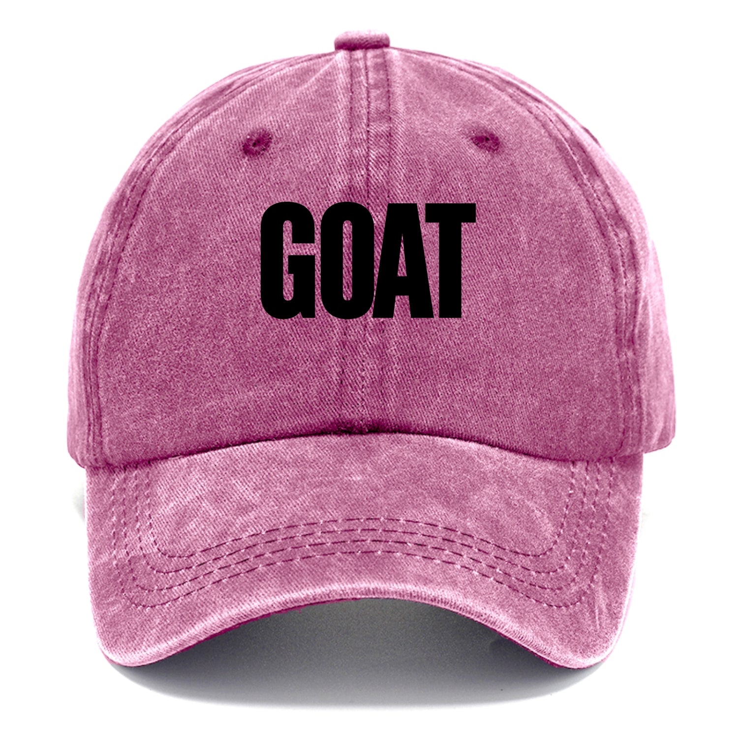 Bold typography design - "GOAT" - greatest of all time - Classic Cap - Dusty Rose(Rose)