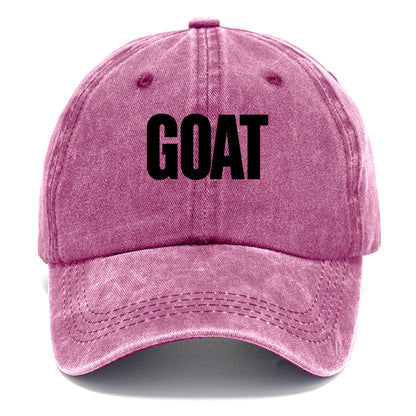 Bold typography design - "GOAT" - greatest of all time - Classic Cap - Dusty Rose(Rose)