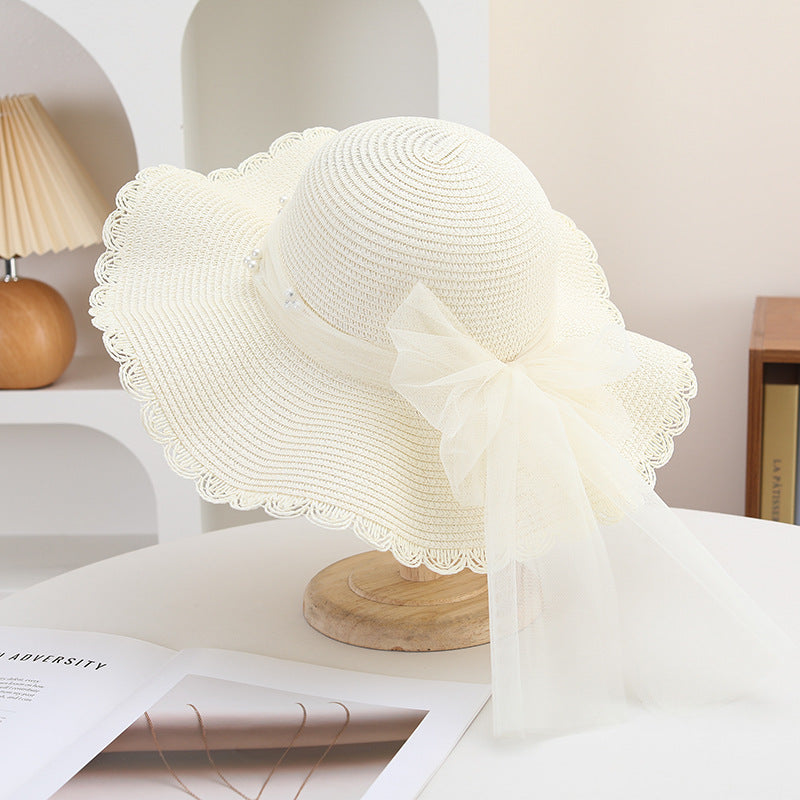 Elegant Big Brim Straw Sun Hat for Women