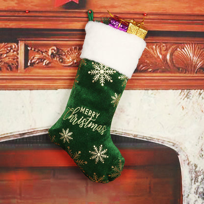 Embroidered Bronzing Christmas Candy Socks