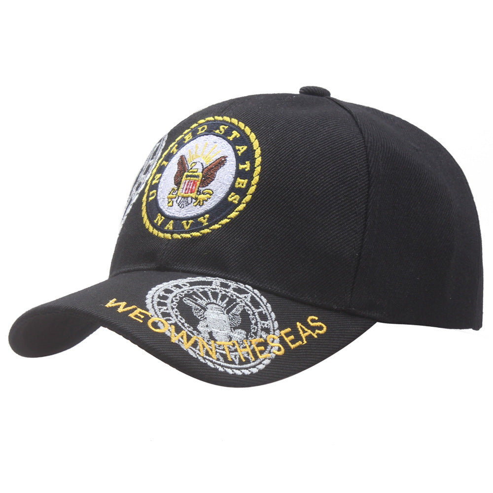 Embroidered Eagle American Flag Baseball Cap