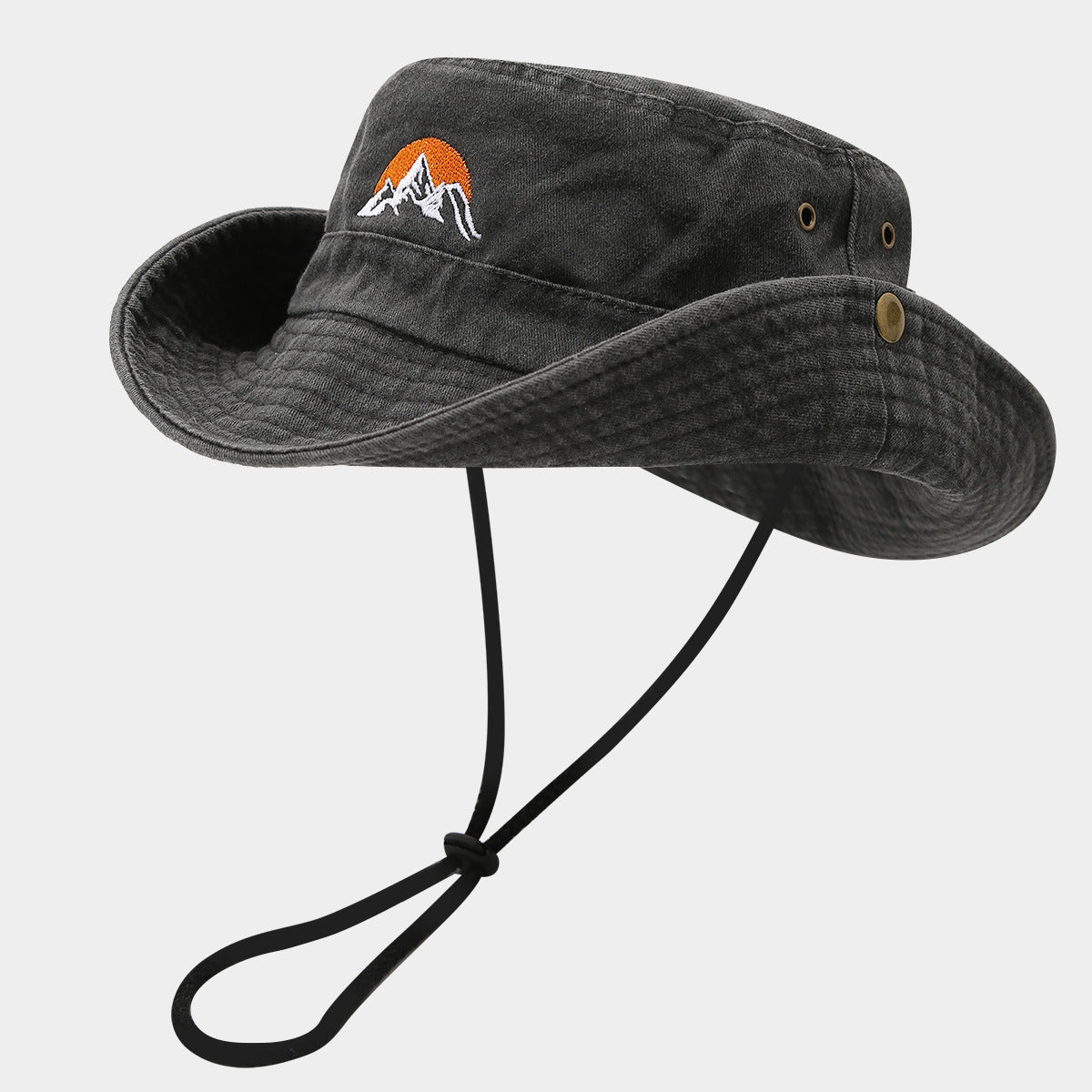 Embroidered Sun Hat for Hiking & Fishing