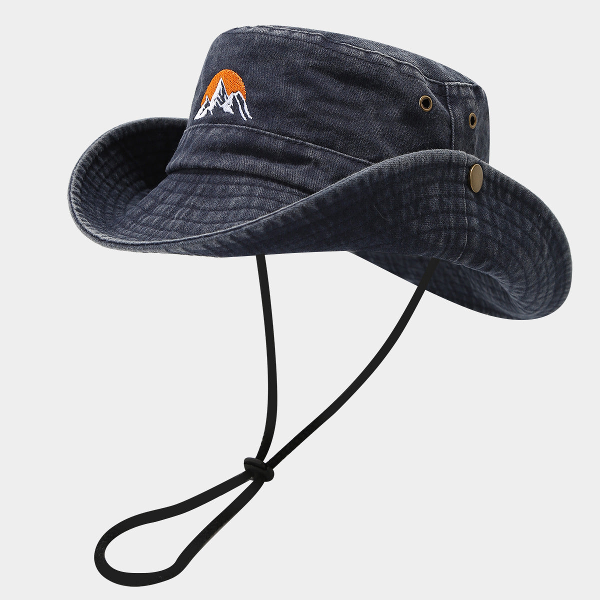 Embroidered Sun Hat for Hiking & Fishing