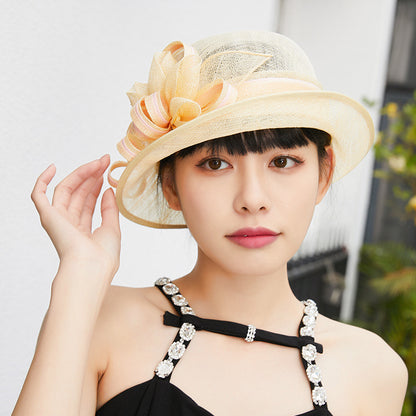 Elegant Stylish Outdoor Embroidered Wide Brim Hat